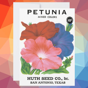 zeepverpakkingslabel kunst, petunia Flowers