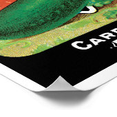  zeepverpakkingslabel kunst, watermeloenen fruit poster (Hoek)