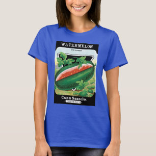  zeepverpakkingslabel kunst, watermeloenen fruit t-shirt