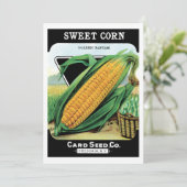 zeepverpakkingslabel kunst, zoete gele corn (Staand voorkant)