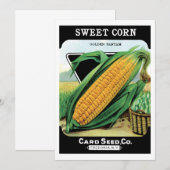 zeepverpakkingslabel kunst, zoete gele corn (Voorkant / Achterkant)