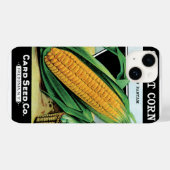  zeepverpakkingslabel kunst, zoete gele corn Case-Mate iPhone case (Achterkant (horizontaal))