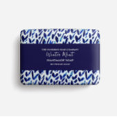 Zeepverpakkingspapier - abstracte blauwe controles flyer