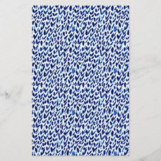 Zeepverpakkingspapier - abstracte blauwe controles flyer (Voorkant)