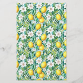 Zeepverpakkingspapier - gele citroenen flyer (Voorkant)