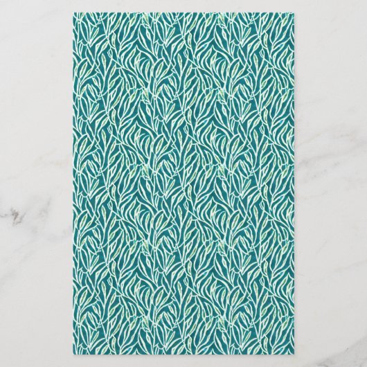 Zeepwikkelblad - abstract groen blad flyer (Voorkant)