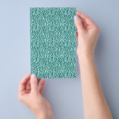 Zeepwikkelblad - abstract groen blad flyer (Hand)