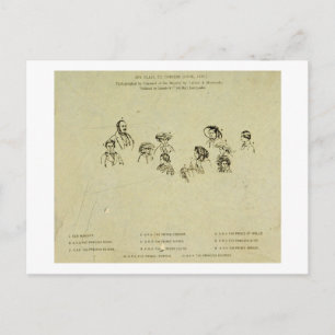 Zeer belangrijk Bord voor Portret van de Koninklij Briefkaart