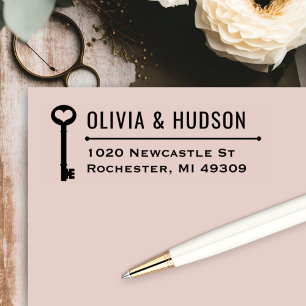 Zeer belangrijk Nieuw Adres van de Terugkeer van Zelfinktende Stempel