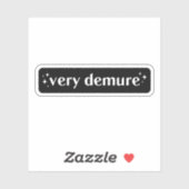 Zeer bescheiden sticker (Vel)