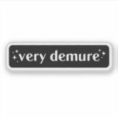 Zeer bescheiden sticker (Voorkant)