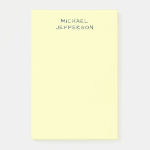 Zeer Bleek Gele Minimalistische Vlakke Moderne Naa Post-it® Notes