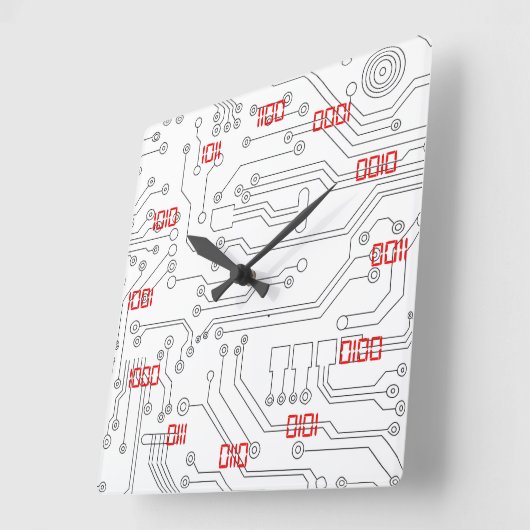 Zeer Cool en Creatief Binair Systeem Vierkante Klok (Hoek)