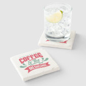 Zeer Cool en Schattig Coffee of Java Stenen Onderzetter (Zijkant)