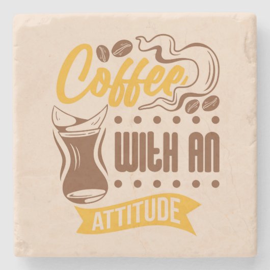 Zeer Cool en Schattig Coffee of Java Stenen Onderzetter (Voorkant)