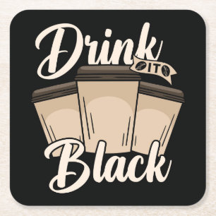 Zeer Cool en Schattig Coffee of Java Vierkante Kartonnen Onderzetter