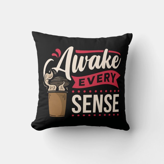Zeer Cool en Schattig Koffie of Java Kussen (Voorkant)