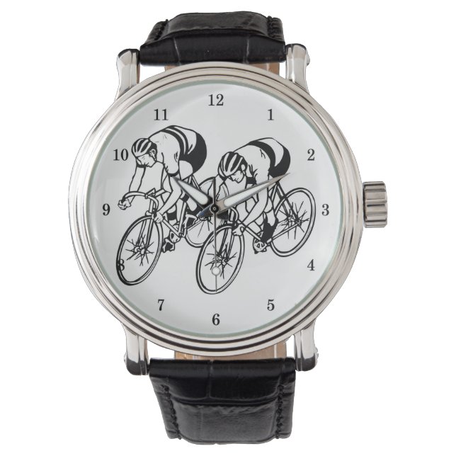 Zeer Cool Fietser polshorloge Horloge (Voorkant)