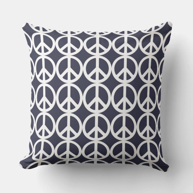 ZEER COOL PEACE SIGN PRINT KUSSEN (Voorkant)