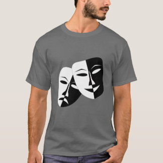Zeer coole comedy- en tragische theatermaskers t-shirt