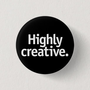 Zeer creatief. ronde button 3,2 cm