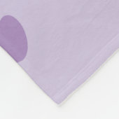 Zeer Cute Aurora de Pug Paarse Heart Fleece Deken (Hoek)