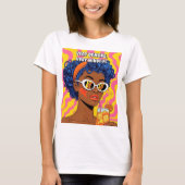 Zeer demure, zeer mindful kleur-Pop t-shirt (Voorkant)