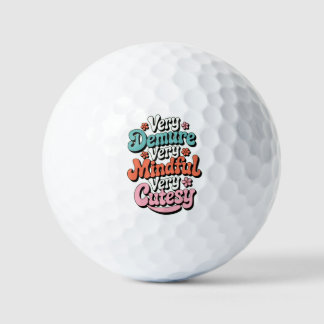 Zeer demure zeer mindful zeer schattig bruisend me golfballen