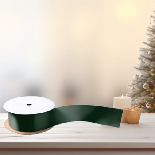 Zeer donkergroen - satijnlint lint