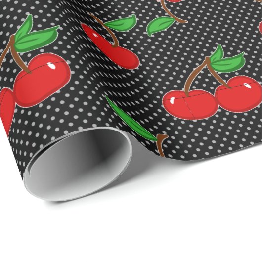 Zeer dotty Cherry in Black Cadeaupapier (Rol Hoek)