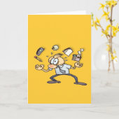 Zeer druk kaart (Gele Bloem)