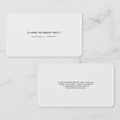 Zeer duidelijk grijs wit aantrekkelijk Visitekaart Visitekaartje (Voorkant / Achterkant)