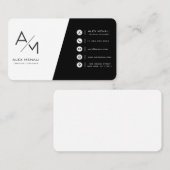 zeer eenvoudige minimalistische visitekaartje (Voorkant / Achterkant)
