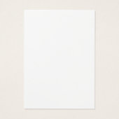 Zeer eenvoudige witte en gouden oorbel display kaa visitekaartje (Achterkant)