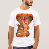 Zeer enge snake afbeelding T-shirt ontwerp (Voorkant)