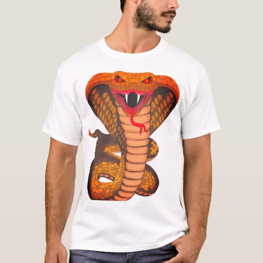 Zeer enge snake afbeelding T-shirt ontwerp (Voorkant)