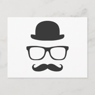 Zeer Engelse Mustache Briefkaart