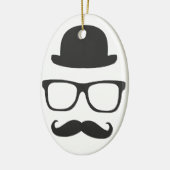 Zeer Engelse Mustache Keramisch Ornament (Links)