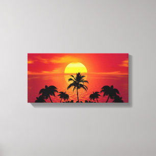 Zeer fijne zonsondergang   Zazzle_Growshop. Canvas Afdruk