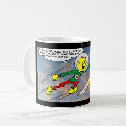 Zeer Fun Reddy Kilowatt Coffee Mok (Voorkant links)