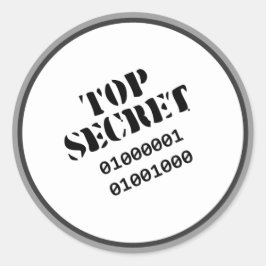 Zeer geheim AH2010 Ronde Sticker