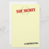 Zeer geheim Briefpapier (Voorkant / Achterkant)