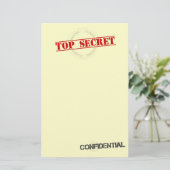 Zeer geheim Briefpapier (Staand voorkant)