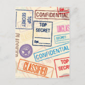 Zeer geheim - Buiten houden Briefkaart (Voorkant)