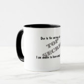 Zeer geheim mok (Voorkant links)