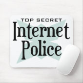 Zeer geheime internetpolitie muismat (Met muis)