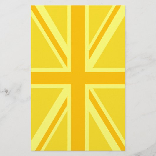 Zeer gele vlag Britse vlag Briefpapier (Voorkant)
