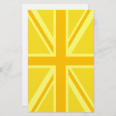 Zeer gele vlag Britse vlag Briefpapier (Voorkant / Achterkant)