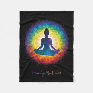 Zeer Gemediteerde Yoga Inspirerende Vreedzame Zen Fleece Deken