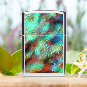 Zeer gevlekte abstracte textuur in groene rode tin